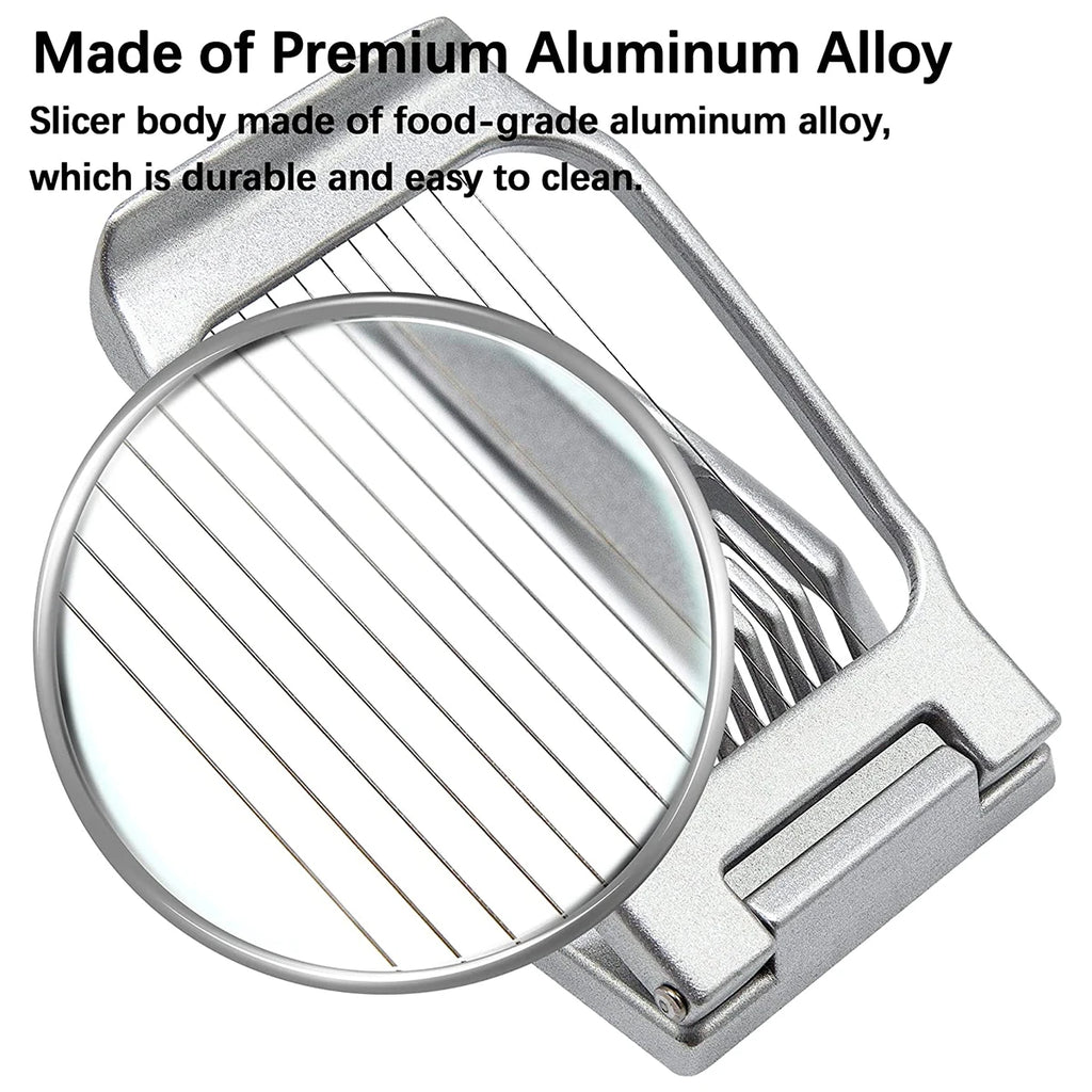 Multifunktionaler Eierschneider aus Aluminiumlegierung – Eierteiler & Gemüse-Slicer