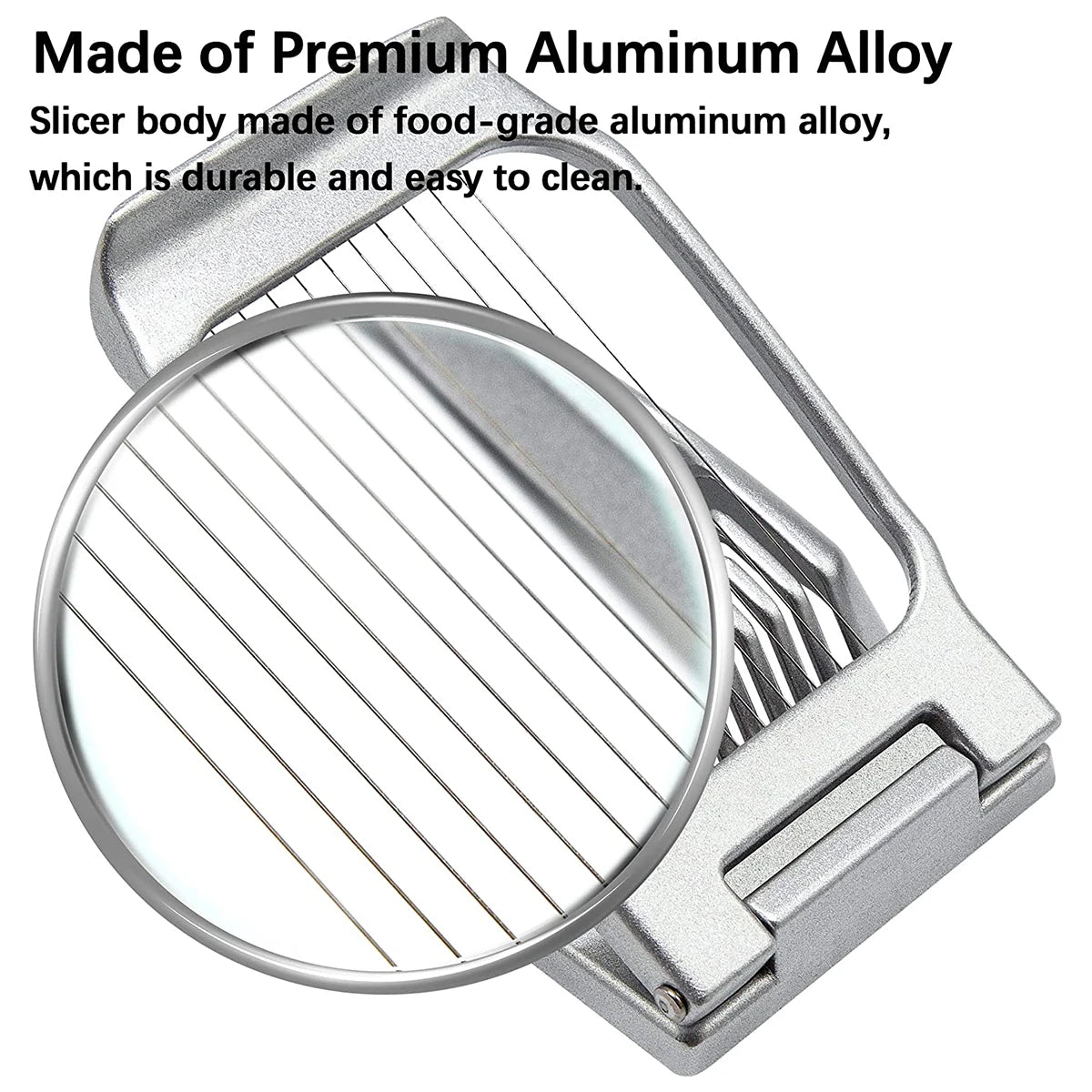 Multifunktionaler Eierschneider aus Aluminiumlegierung – Eierteiler & Gemüse-Slicer