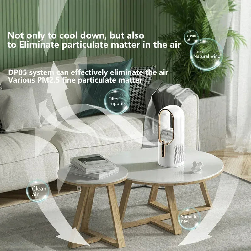 Lenovo Klingelloser USB-Ventilator – 6 Stufen mit Luftbefeuchter