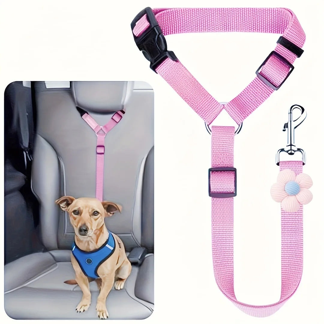 Hunde-Sicherheitsgurt fürs Auto – Verstellbare Nylon-Sicherheitsleine für Hunde