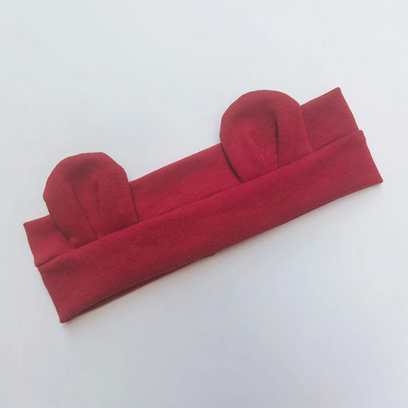 Baby Haarband mit Bärenohr – Elastisches Stirnband Unisex (2–24 Monate)