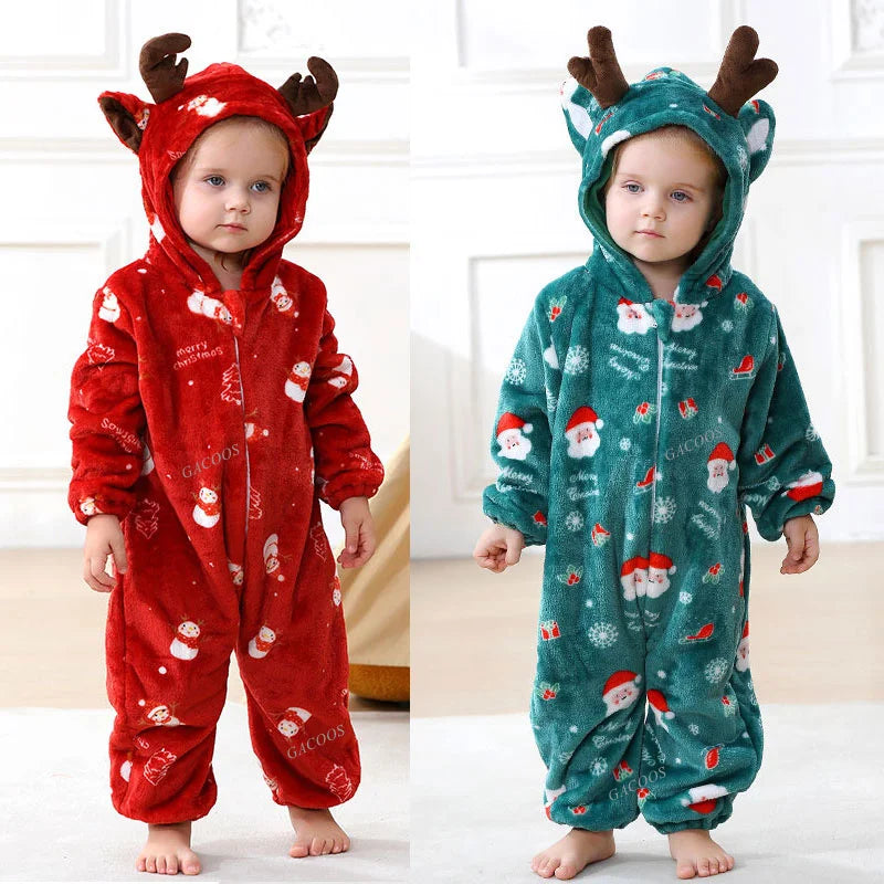 Baby Tier-Jumpsuit Strampler – Cosplay Kostüm für Kleinkinder, Flanell, Unisex (2–36 Monate)