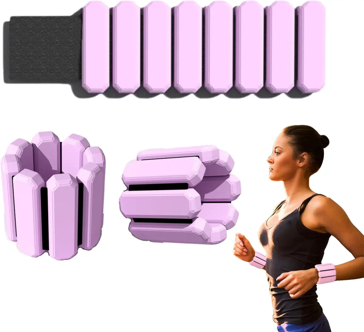 Handgelenk- & Knöchelgewichte – Verstellbare Gewichtsmanschetten für Yoga, Pilates & Fitness