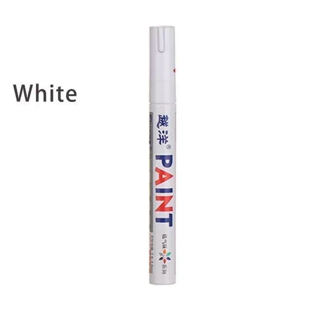 Wasserfester Lackmarker – Permanent, für Reifen, Metall, Glas, Holz & mehr | 12 Farben