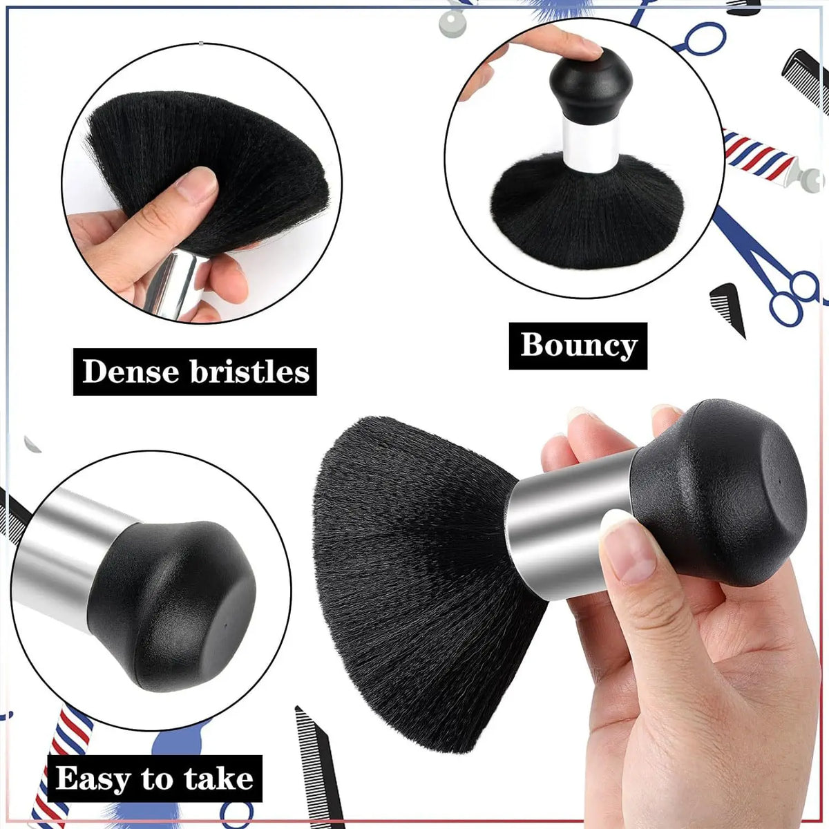 Bartbürsten-Set 3-teilig – Retro Ölbürste, Haarkamm & Bartpflege für Männer