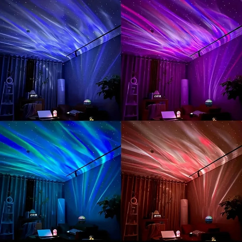 LED Sternenhimmel Projektor – Nordlicht, Aurora & Wassereffekte, mit/ohne Fernbedienung