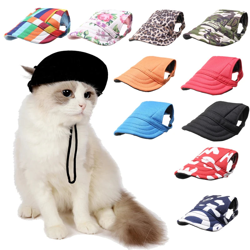Hunde-Baseball-Cap – Sommer-Sonnenschutz-Mütze für kleine Hunde & Welpen