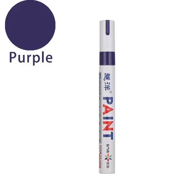 Wasserfester Lackmarker – Permanent, für Reifen, Metall, Glas, Holz & mehr | 12 Farben