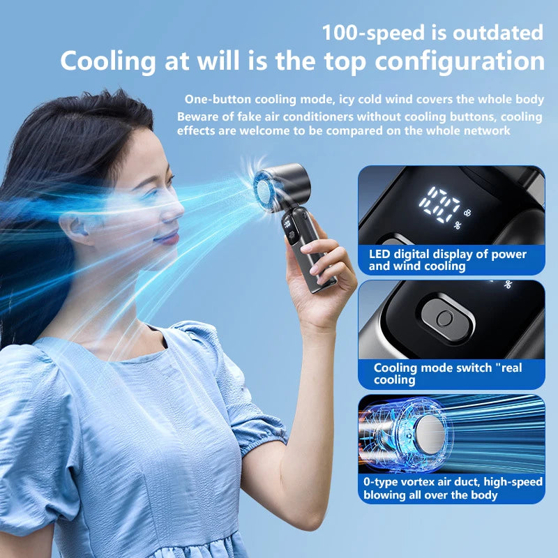 Lenovo Ice Cooling Fan – Tragbarer Turbo-Ventilator mit 100 Stufen
