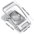 Multifunktionaler Eierschneider aus Aluminiumlegierung – Eierteiler & Gemüse-Slicer