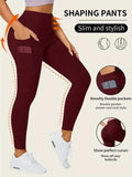High-Waist Yogahose – 9/10 Länge, Nude-Feeling, Sport & Alltag