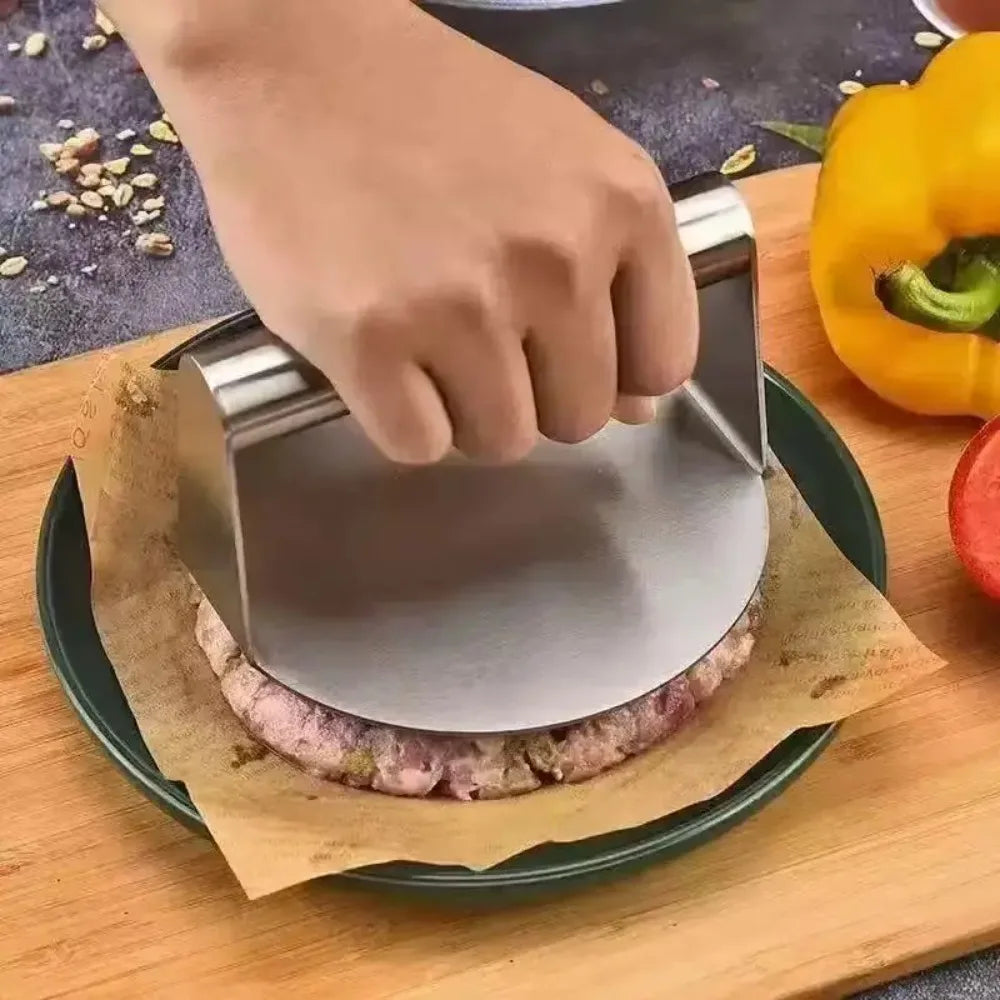Edelstahl-Burgerpresse – Perfekte Burger & Fleischpastetchen leicht gemacht