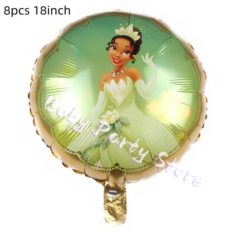 Frosch-Prinzessin Tiana Party-Set – Einweggeschirr für Kindergeburtstag