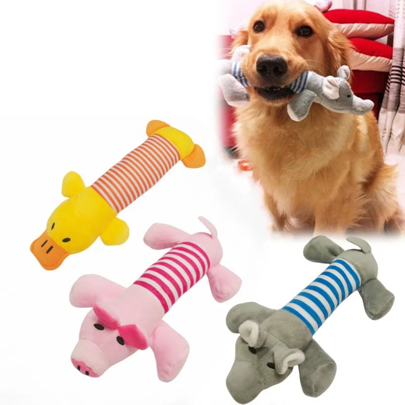 Quietschendes Plüsch-Hundespielzeug – Kauspielzeug für Welpen & Hunde