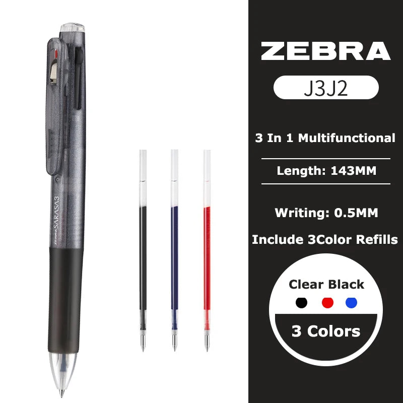 Zebra Sarasa 3-in-1 Gelstift – Japanischer Multifunktionsstift für Büro & Schule