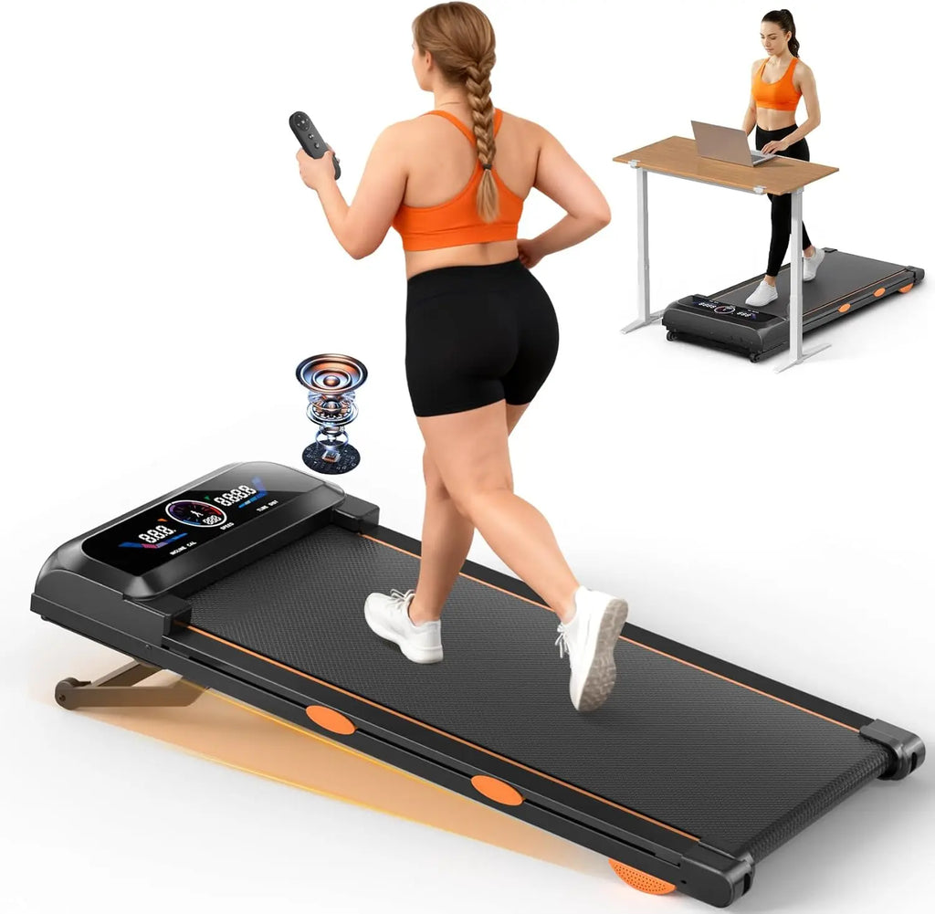 Walking Pad Laufband 3,5 PS – 17% Auto-Neigung, 12 Stufen, RGB-Display, bis 204 kg (3-in-1)