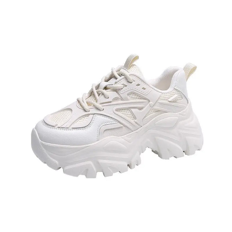 Damen Platform Sneakers – Chunky Sportschuhe mit Mesh-Obermaterial