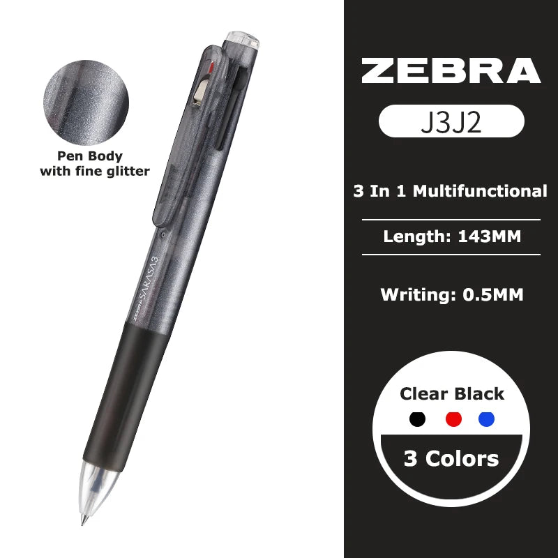 Zebra Sarasa 3-in-1 Gelstift – Japanischer Multifunktionsstift für Büro & Schule