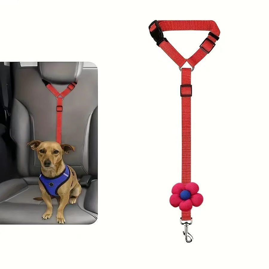 Hunde-Sicherheitsgurt fürs Auto – Verstellbare Nylon-Sicherheitsleine für Hunde