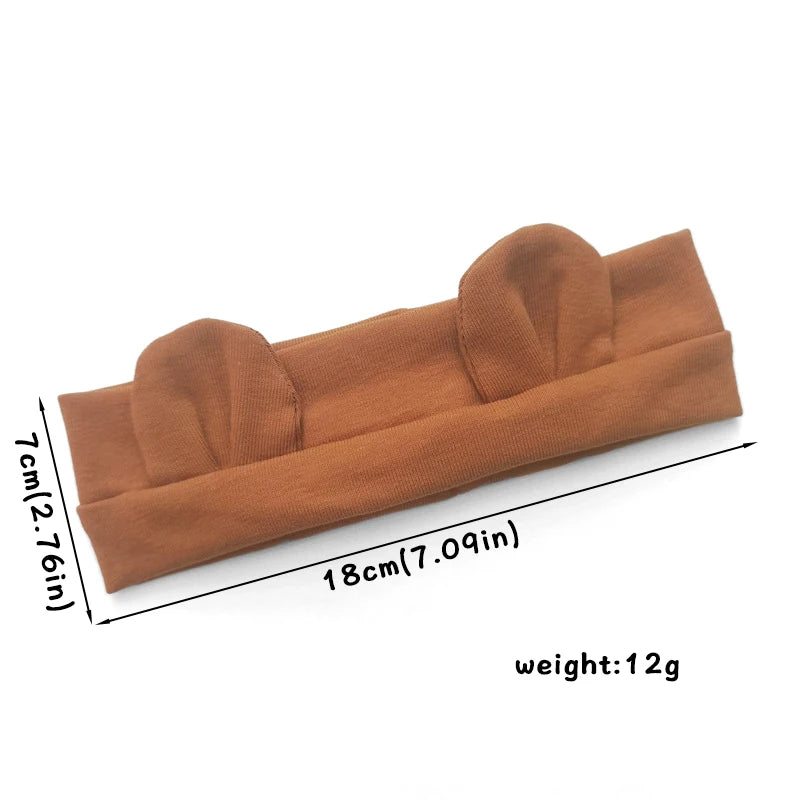 Baby Haarband mit Bärenohr – Elastisches Stirnband Unisex (2–24 Monate)