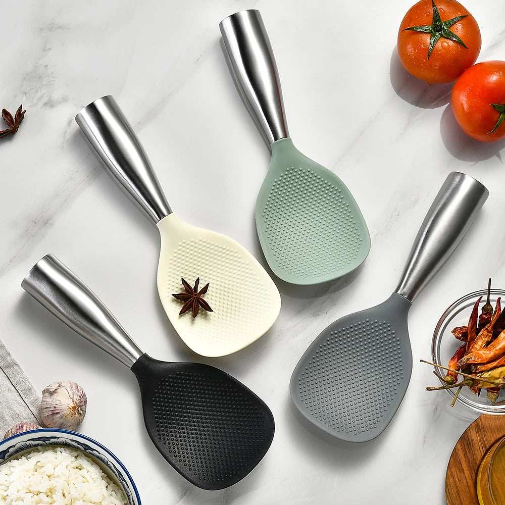 Silikon-Kochlöffel – Hitzebeständiger Antihaft-Löffel für Reis & Kochen