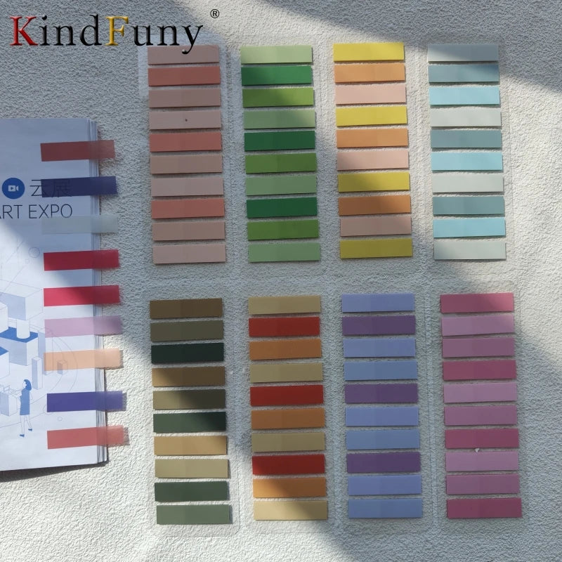 Schwarze Haftnotizen 8er-Set – 1600 Blatt, selbstklebend, für Lesen, Notizen & Lesezeichen