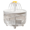 Automatischer Katzenwasserbrunnen 1200ml – USB, leise, mit Aktivkohlefilter, für Katzen & Hunde (Weiß/Transparent)