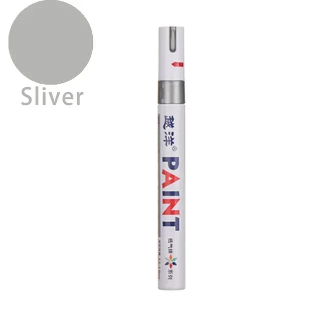 Wasserfester Lackmarker – Permanent, für Reifen, Metall, Glas, Holz & mehr | 12 Farben