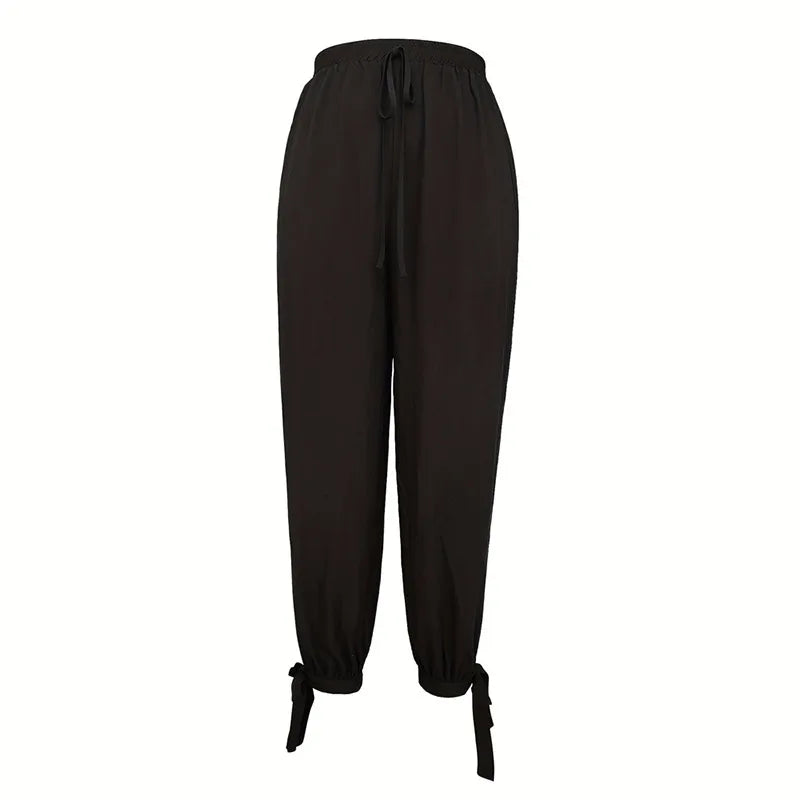 Damen Yogahose – High-Waist, Wide-Leg mit Schlitz, locker & stylisch