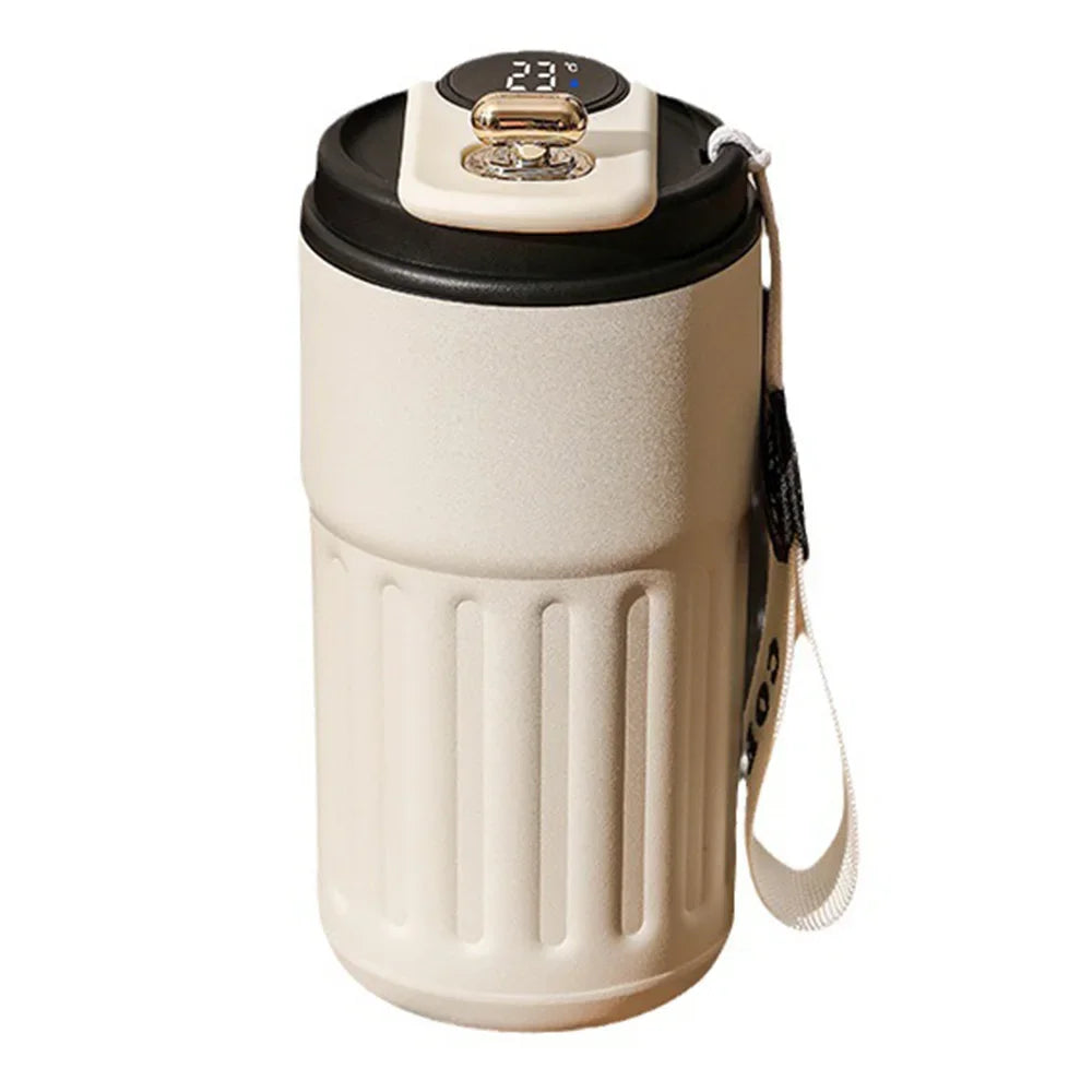 Smart Thermosflasche 450ml – LED-Temperaturanzeige & 316 Edelstahl