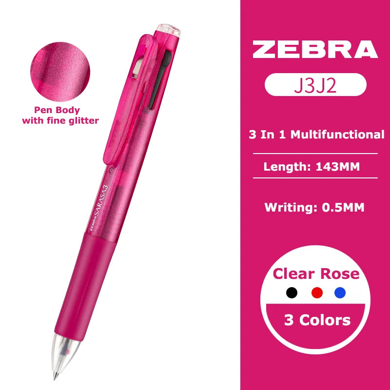 Zebra Sarasa 3-in-1 Gelstift – Japanischer Multifunktionsstift für Büro & Schule
