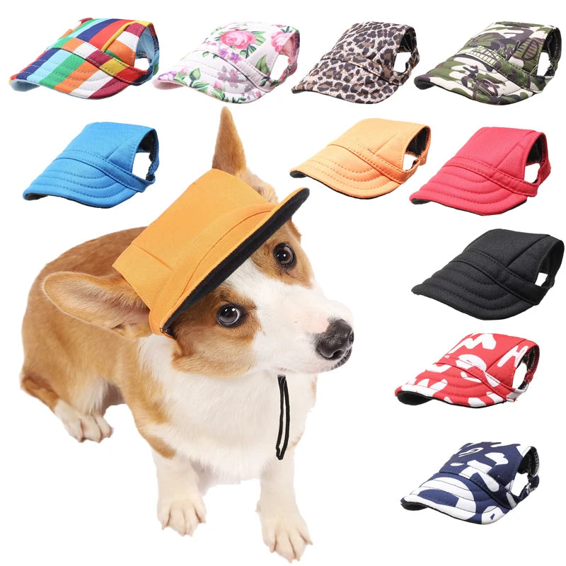 Hunde-Baseball-Cap – Sommer-Sonnenschutz-Mütze für kleine Hunde & Welpen