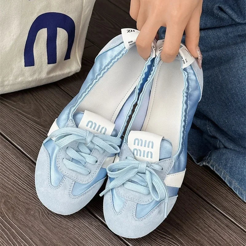 Damen Casual Sneakers – Leichte Ballet Flats für Sommer