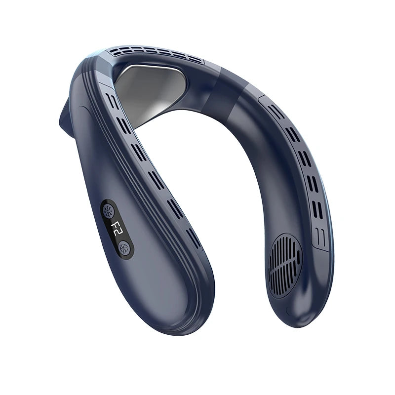 Tragbarer Nackenlüfter – Klingenloses Wearable-Kühlgerät (USB aufladbar)