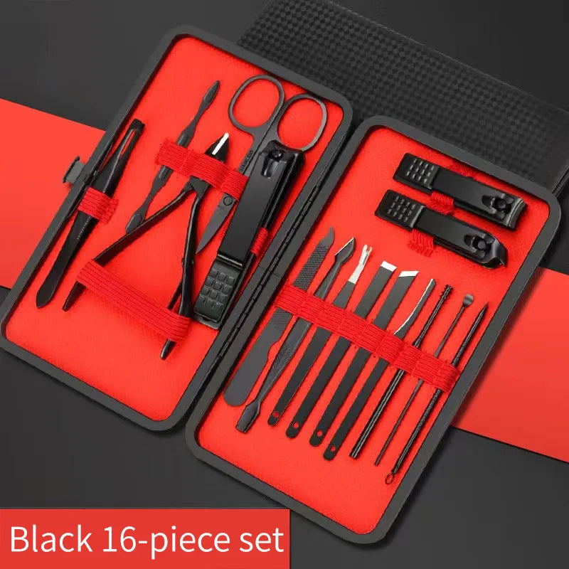 Nagelknipser Set – Maniküre & Pediküre Werkzeug-Set aus Edelstahl, 4–24 teilig