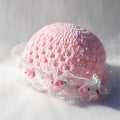 Baby Strickmütze mit Schleife – Handgemachter Turban für Mädchen (0–12 Monate)