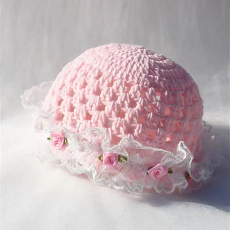 Baby Strickmütze mit Schleife – Handgemachter Turban für Mädchen (0–12 Monate)