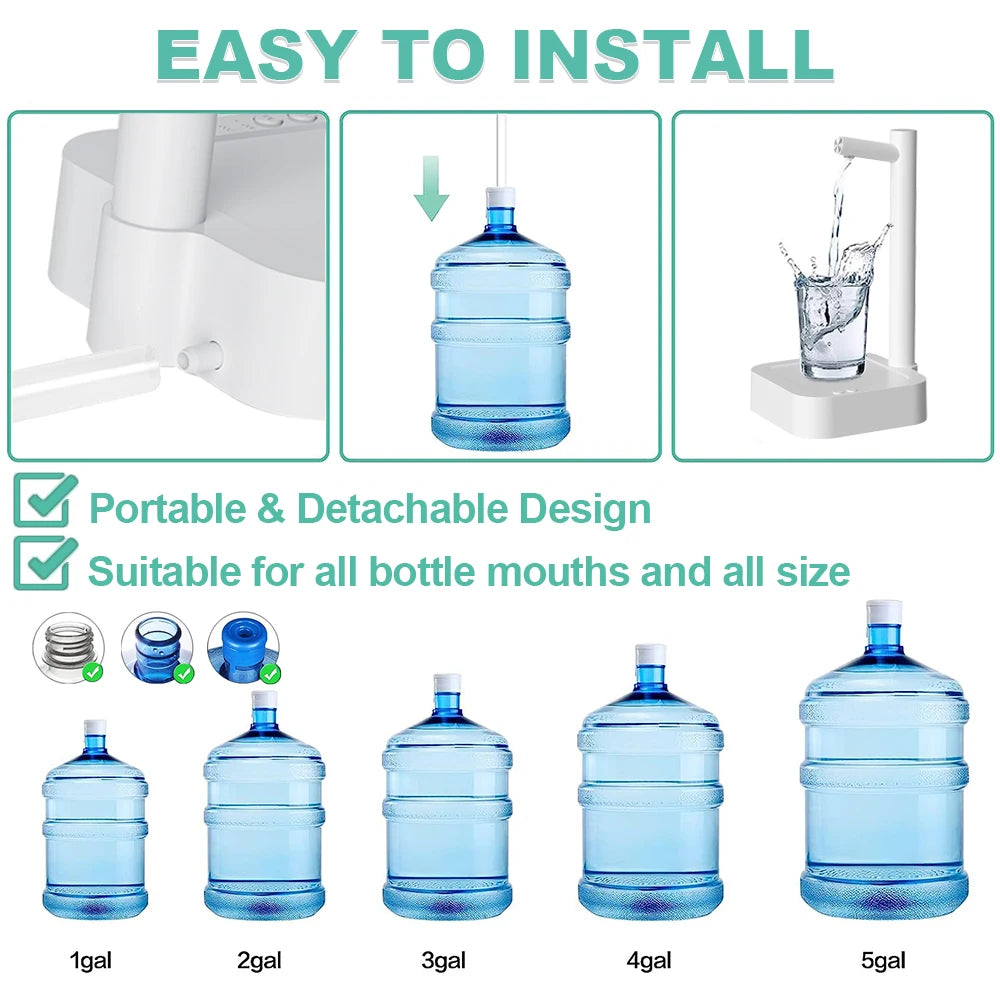 Elektrische Wasserpumpe für Gallonen – Portabler Wasserspender USB