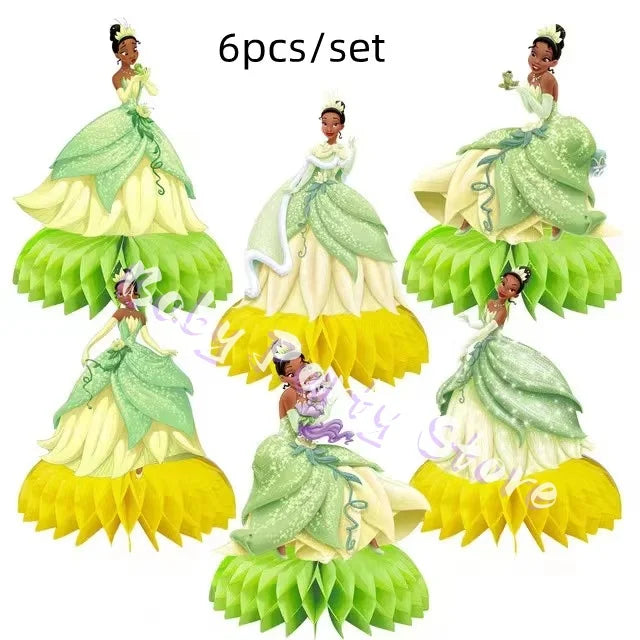 Frosch-Prinzessin Tiana Party-Set – Einweggeschirr für Kindergeburtstag