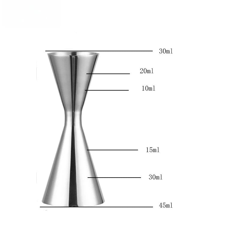 Edelstahl-Jigger & Cocktail-Messbecher – Doppelter Schnapsmesser für Bar & Küche
