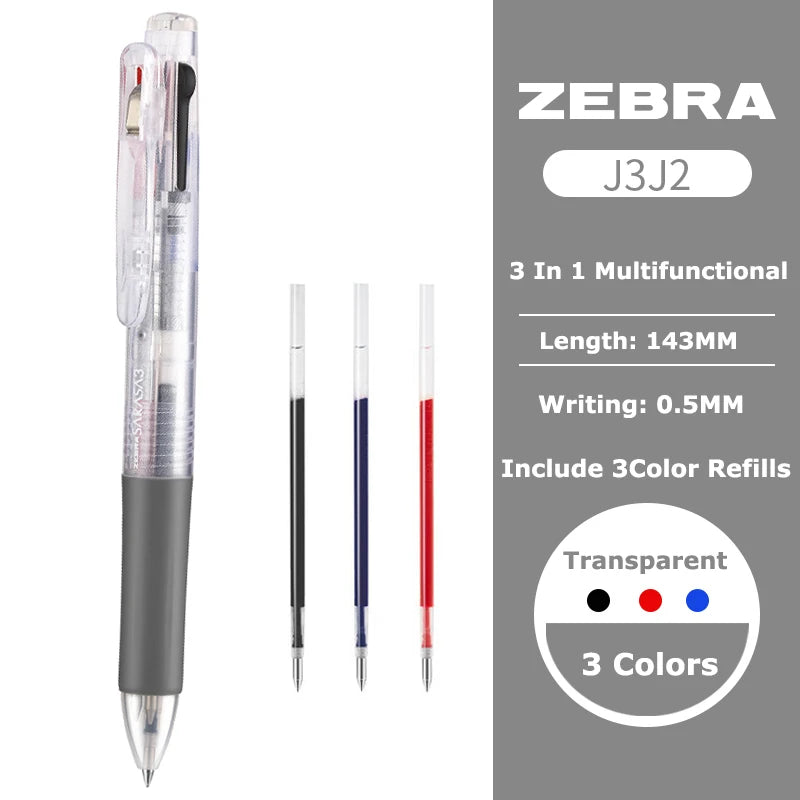 Zebra Sarasa 3-in-1 Gelstift – Japanischer Multifunktionsstift für Büro & Schule