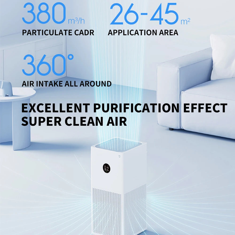 Xiaomi Mijia Smart Luftreiniger 4 Lite – LED-Display, HEPA H12, PM2.5-Sensor, App-Steuerung
