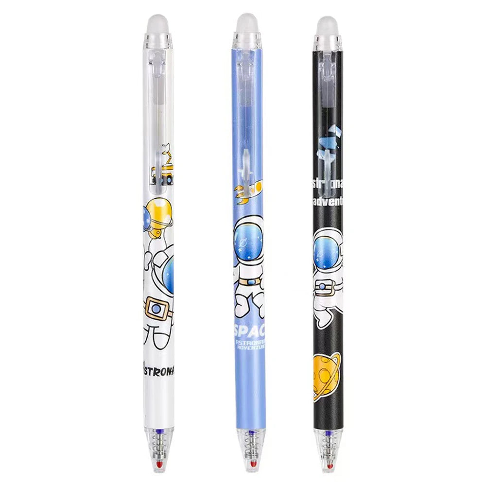 Astronaut Radierstift 6er-Set – 0,5 mm Gel-Tintenstift, ausradierbar, für Schule & Büro