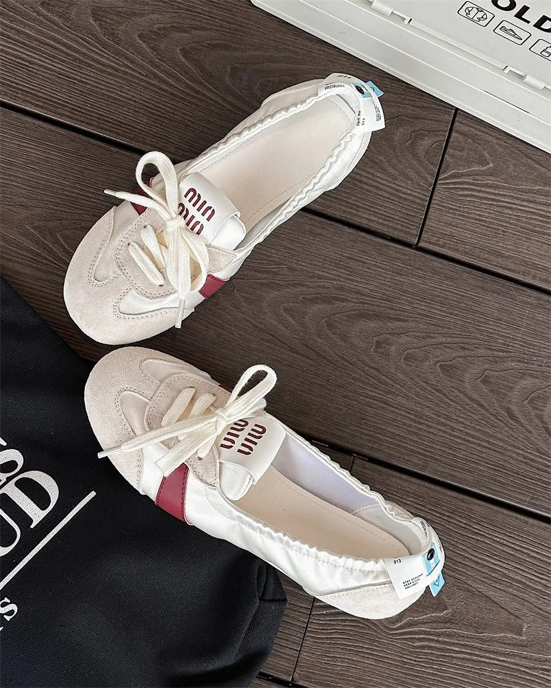Damen Casual Sneakers – Leichte Ballet Flats für Sommer