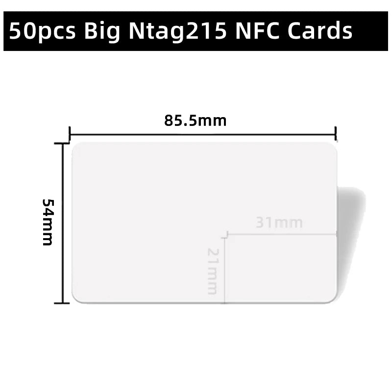NFC NTAG215 Karten & Sticker – 13,56 MHz, 504 Bytes, für iOS Shortcuts, Huawei Share & mehr
