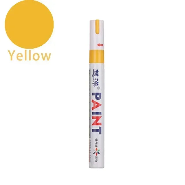 Wasserfester Lackmarker – Permanent, für Reifen, Metall, Glas, Holz & mehr | 12 Farben