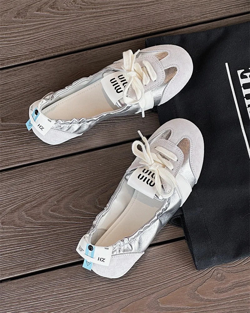 Damen Casual Sneakers – Leichte Ballet Flats für Sommer