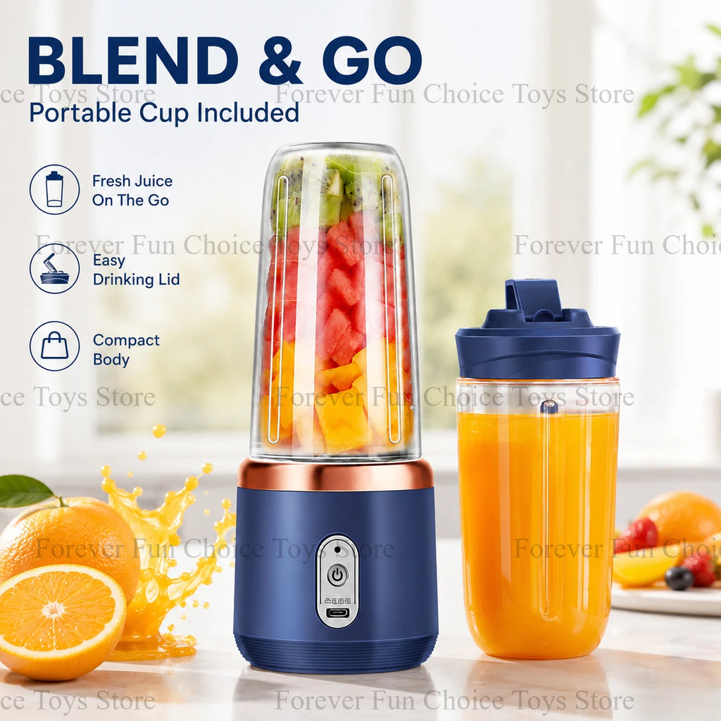 Portabler USB-Entsafter – 200W Smoothie Mixer für unterwegs