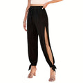 Damen Yogahose – High-Waist, Wide-Leg mit Schlitz, locker & stylisch