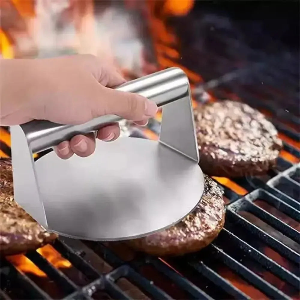Edelstahl-Burgerpresse – Perfekte Burger & Fleischpastetchen leicht gemacht